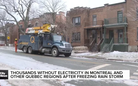 School Closures: Power Outages Fall to About 8,300 After Quebec Ice Storm