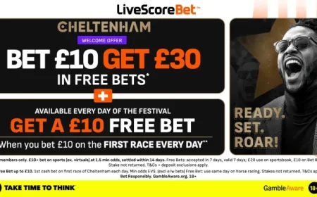 Sky Bet name features as LiveScore Bet rolls out Bet £10 Get £30 Cheltenham push