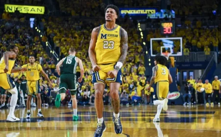 Yaxel Lendeborg surges back to No. 1 as Michigan enters tournament time