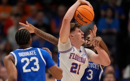 Florida 71, Kentucky 63 FINAL — Alex Condon Double-Double, Gators Advance to SEC Semis as Thomas Haugh Draws 8 Fouls