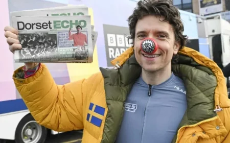 Greg James Cycle Route: Presenter Begins Epic Red Nose Day Ride from Weymouth