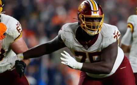 Washington Commanders Re-Sign Offensive Lineman in Free Agency Move
