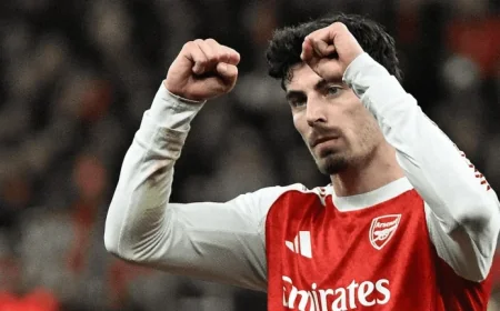 Havertz Leads Arsenal Lineup Against Everton