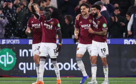 ‘Fantastic’ Konstantinos Mavropanos breaks West Ham’s 86-game streak with Man City goal