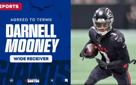 Giants Secure WR Darnell Mooney, Awaiting Physical Approval