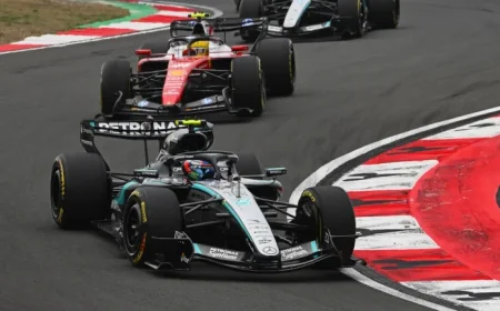 F1 Chinese GP LIVE: Russell’s sprint win and the tense recovery in Shanghai