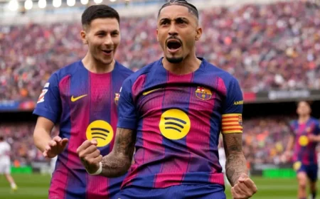 Barcelona Triumphs 5-2 Over Sevilla: Raphinha and Cancelo Star in Player Ratings