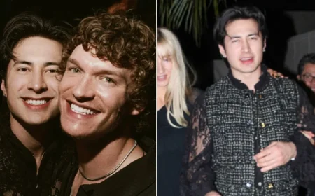 Hudson Williams Embraces Naked Dressing in a Sheer Lace Shirt for a Heated Rivalry Reunion