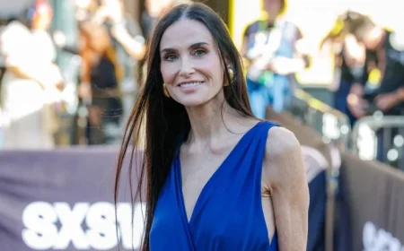 Demi Moore at SXSW: A High-Slit Saint Laurent Moment and Fresh Talk About Her Slim Frame