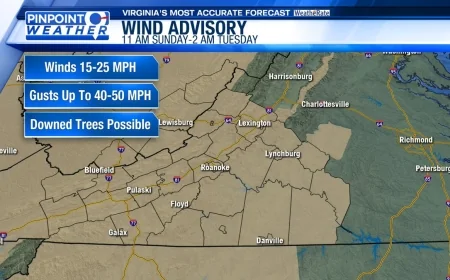 Wind Advisory in Effect Today: Dangerous Gusts Sweep Across Central US, Mid-Atlantic and Texas