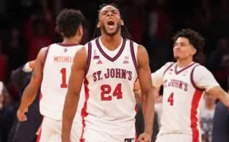 St Johns Basketball and the ladder at the Garden: Zuby Ejiofor’s last snip in a title-night rout