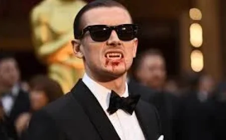 Jack O’connell shocks Oscars red carpet in blood-stained vampire fangs — a movie-to-moment transformation