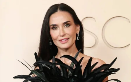 Demi Moore’s striking feathered Gucci gown causes a stir at the Oscars — 5 takeaways