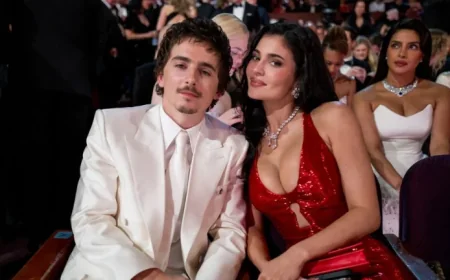 Timothee Chalamet Oscars: Kylie Jenner Shuts Down the Red Carpet in Schiaparelli