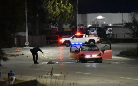 Abbotsford Hospital sees four arrive after crash — speed and alcohol flagged amid long road closure