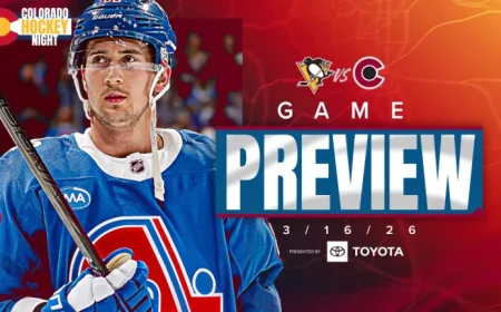 Penguins Vs Avalanche: Monday Matchup with Pittsburgh Brings Lineup Questions to Denver