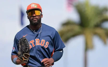 Jose Altuve absent from spring spotlight as Taylor Trammell breakout forces Astros to rethink Opening Day plans