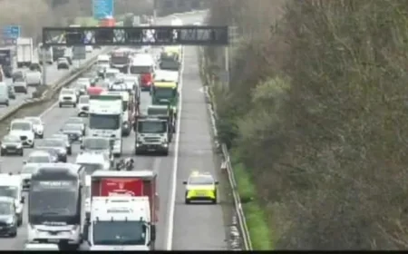 M5 Traffic Halted After Police Incident Near Bristol
