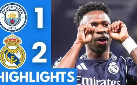 Man City vs Real Madrid Final Score: Vinicius Brace, Red Card Chaos, Real Madrid Win 2-1 to Advance 5-1 on Aggregate