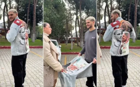 Icardi Surprised by Kosovan Artist’s Personalized Jacket — Viral TikTok Draws Thousands of Views