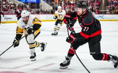 Penguins vs Hurricanes LIVE: Carolina Leads 1-0 in Third — Sabres Win, NHL Playoff Picture Tightens