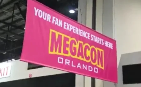 Megacon at the Orange County Convention Center: the long walk from parking to the first panel