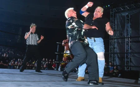 Ric Flair match resurfaced as WCW Greed bout is spotlighted in premium content push