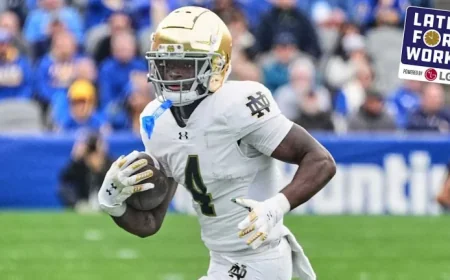 Jeremiyah Love Selected by Ravens in Athletic Beat Writer Mock Draft