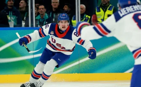 Young Hockey Player Seeks His Missing Puck