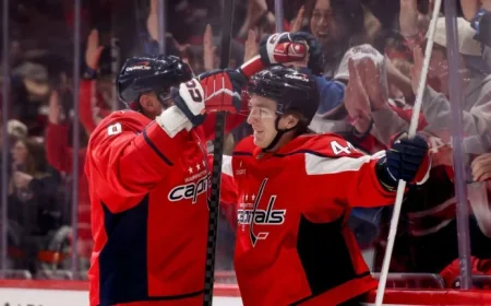 Caps’ Cole Hutson Scores Debut NHL Goal Amid Jitters
