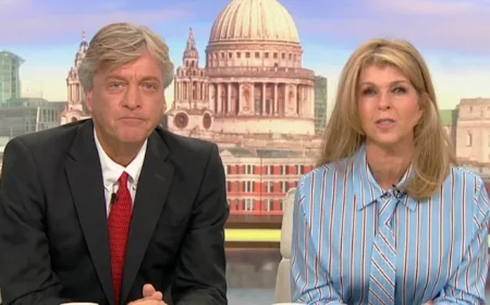 Richard Madeley returns to studio after weeks away