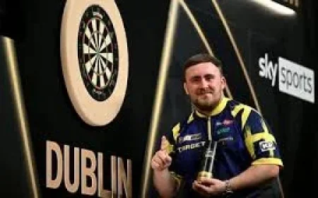 Relive all the action as Luke Littler comes back from 5-0 down to win Premier League Darts in Dublin