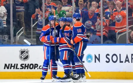 Sharks Game: Oilers balance the scoring in 5-3 win as Draisaitl sidelined