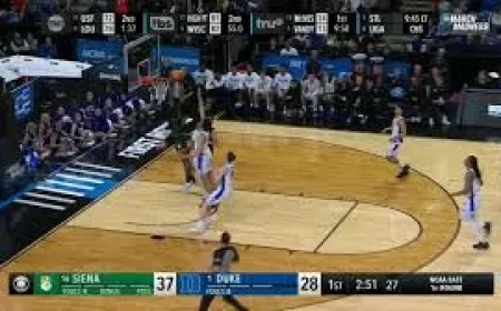 Duke 71-65 Siena (Mar 19, 2026) Final Score — 1 Narrow Escape