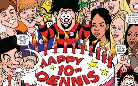 Angry Ginge Among 75 Mini Mischief Makers: Beano Reimagines Stars as 10-Year-Olds for Dennis The Menace 75th