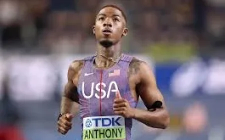 Jordan Anthony crowned 60m world champion after blood clot scare