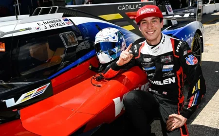 Aitken Secures Pole Position at 12H Sebring, Defeating Blomqvist