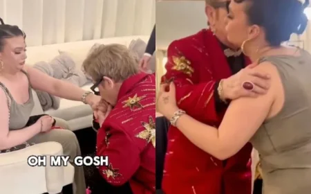 Elton John’s Quiet Oscars Moment: Gift to Lola Young Sparks a Viral Backstage Conversation