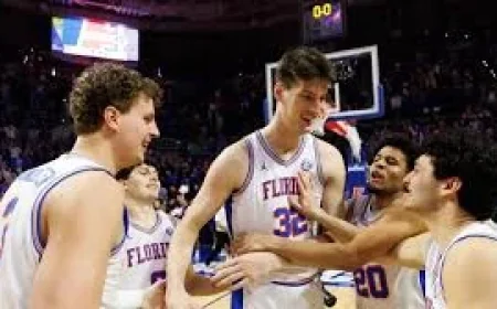 Why Florida’s 7-foot-9 Olivier Rioux isn’t playing in March Madness despite being super tall