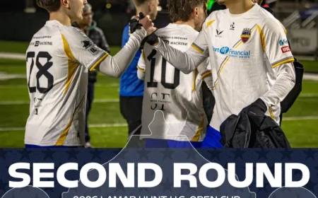 U.S. Soccer Announces 16-Match Lineup for 2026 Open Cup Second Round