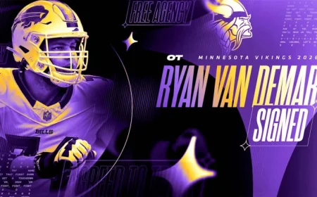 Vikings Secure Tackle Ryan Van Demark’s Signature