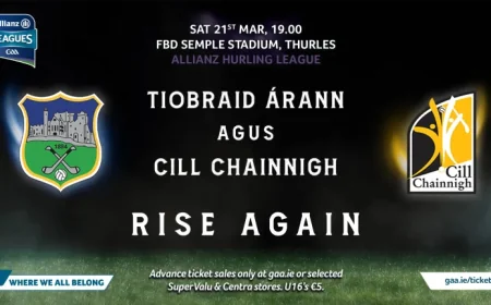 Tipp V Kilkenny: Team Named as Final League Clash Heads to Semple Stadium