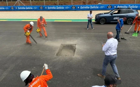 Major Hole on Main Straight Challenges MotoGP’s Brazilian Grand Prix