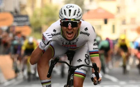 Tadej Pogacar Triumphs in Thrilling Milan-Sanremo Victory Over Tom Pidcock