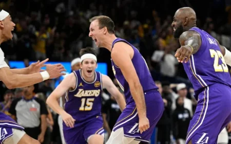Luke Kennard’s Buzzer-Beater Extends Lakers’ Winning Streak to Nine