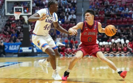 Melvin Council Jr looms as St. John’s clings to first-half lead against Kansas