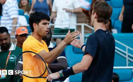 World No. 1 Alcaraz Shockingly Defeated by Korda at Miami Open