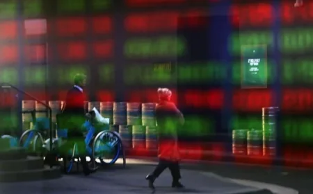 Australian Stocks Fall, Approaching Technical Correction Zone