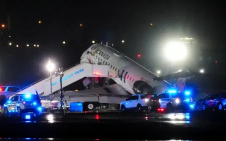 Accident Avion Air Canada: LaGuardia Closed After CRJ-900 Collides With Port Authority Fire Truck
