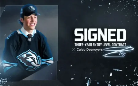Mammoth sign Caleb Desnoyers to entry-level contract, a prospect’s long-awaited step